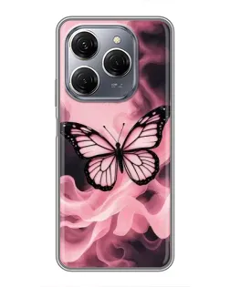 Чехол для TECNO Spark 20 Pro с картинкой «Бабочка в дыму» Чехол для TECNO Spark 20 Pro с картинкой «Бабочка в дыму»