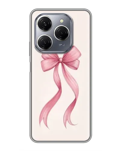 Чехол для TECNO Spark 20 Pro с картинкой «Розовый бант»
