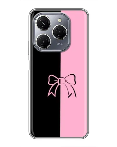 Чехол для TECNO Spark 20 Pro с картинкой «Половинки банта»