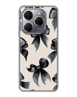 Чехол для TECNO Spark 20 Pro с картинкой «Банты Coquette»