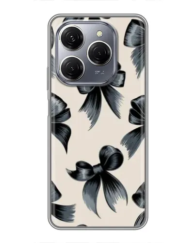 Чехол для TECNO Spark 20 Pro с картинкой «Банты Coquette»