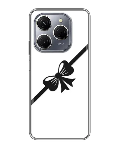 Чехол для TECNO Spark 20 Pro с картинкой «Диагональный бант»