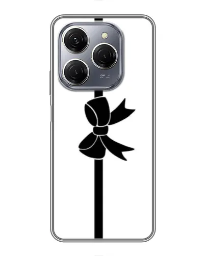Чехол для TECNO Spark 20 Pro с картинкой «Вертикальный бант»
