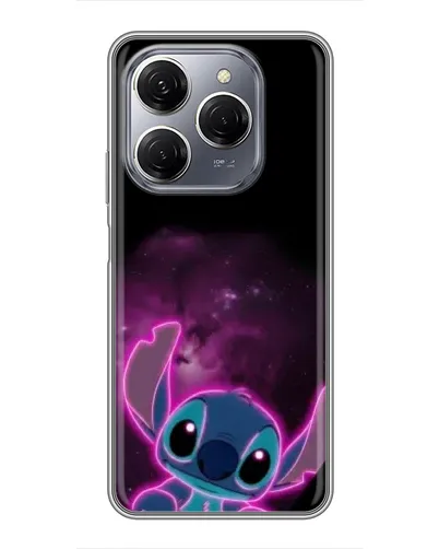 Чехол для TECNO Spark 20 Pro с картинкой «Неоновый Stitch»