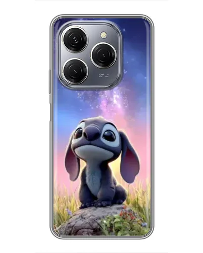 Чехол для TECNO Spark 20 Pro с картинкой «Стич на рассвете»