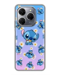Чехол для TECNO Spark 20 Pro с картинкой «Паттерн со Стичем»