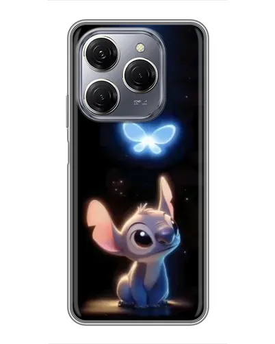 Чехол для TECNO Spark 20 Pro с картинкой «Сияющий Стич»