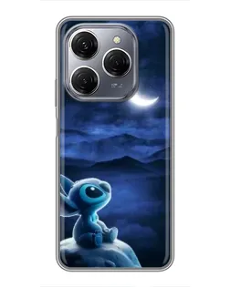 Чехол для TECNO Spark 20 Pro с картинкой «Лунная ночь Стича»
