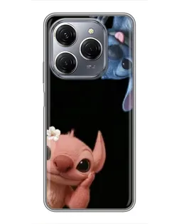 Чехол для TECNO Spark 20 Pro с картинкой «Фиолетовый туман роз»