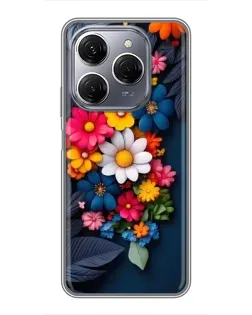 Чохол для TECNO Spark 20 Pro з картинкою «Квіткова феєрія» Чохол для TECNO Spark 20 Pro з картинкою «Квіткова феєрія»