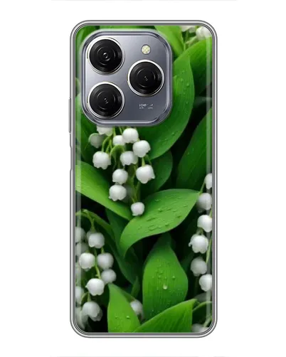 Чехол для TECNO Spark 20 Pro с картинкой «Ландыши в зелени»