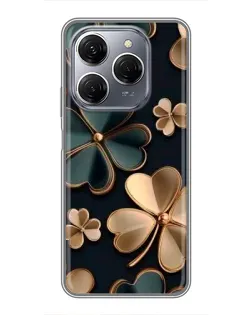 Чохол для TECNO Spark 20 Pro з картинкою «Конюшина в золоті» Чохол для TECNO Spark 20 Pro з картинкою «Конюшина в золоті»