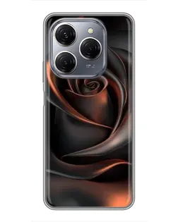 Чохол для TECNO Spark 20 Pro з картинкою «Шовкова чорна троянда» Чохол для TECNO Spark 20 Pro з картинкою «Шовкова чорна троянда»