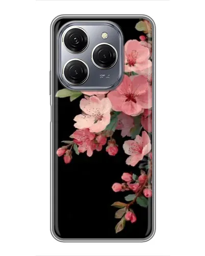 Чехол для TECNO Spark 20 Pro с картинкой «Розовая ветка сакуры»