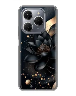 Чохол для TECNO Spark 20 Pro з картинкою «Чорний лотос» Чохол для TECNO Spark 20 Pro з картинкою «Чорний лотос»
