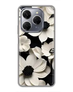Чохол для TECNO Spark 20 Pro з картинкою «Об'ємні білі квіти» Чохол для TECNO Spark 20 Pro з картинкою «Об'ємні білі квіти»