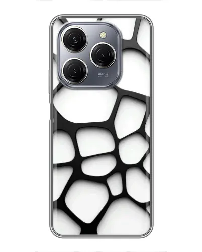 Чохол для TECNO Spark 20 Pro з картинкою «Біла об'ємна сітка» Чохол для TECNO Spark 20 Pro з картинкою «Біла об'ємна сітка»