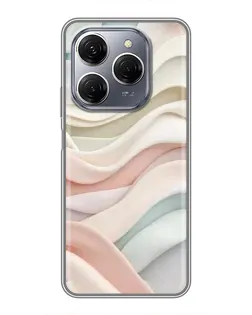 Чохол для TECNO Spark 20 Pro з картинкою «Пастельні ніжні хвилі»
