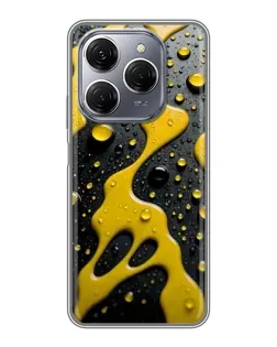Чохол для TECNO Spark 20 Pro з картинкою «Рідке жовте золото»