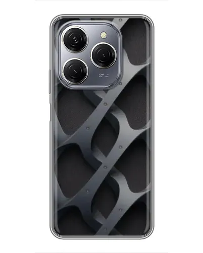 Чохол для TECNO Spark 20 Pro з картинкою «Об'ємне сіре плетіння» Чохол для TECNO Spark 20 Pro з картинкою «Об'ємне сіре плетіння»
