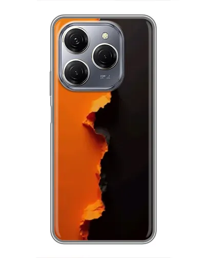 Чохол для TECNO Spark 20 Pro з картинкою «Помаранчевий розлом» Чохол для TECNO Spark 20 Pro з картинкою «Помаранчевий розлом»