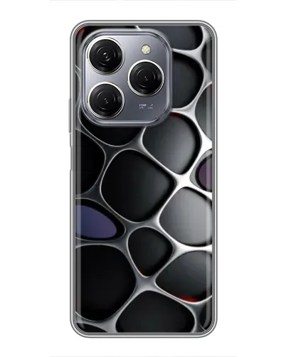 Чохол для TECNO Spark 20 Pro з картинкою «Об'ємна темна решітка» Чохол для TECNO Spark 20 Pro з картинкою «Об'ємна темна решітка»