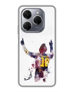 Чехол для TECNO Spark 20 Pro с картинкой «Акварельный Месси Барселона» Чехол для TECNO Spark 20 Pro с картинкой «Акварельный Месси Барселона»