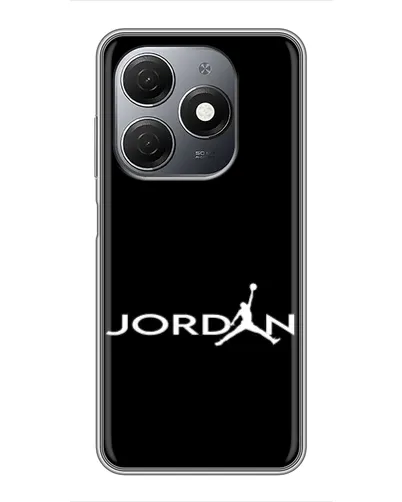 Чехол для TECNO Spark 20 с картинкой «Jordan White Logo»