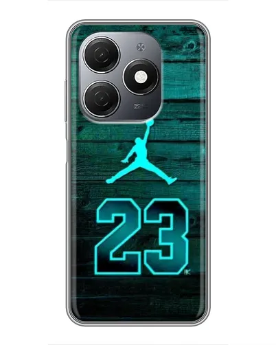 Чехол для TECNO Spark 20 с картинкой «Jordan Cyan 23»