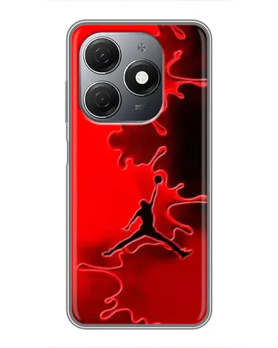 Чехол для TECNO Spark 20 с картинкой «Jordan Red Smoke»