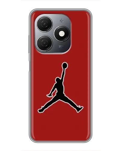 Чехол для TECNO Spark 20 с картинкой «Jordan Red Back»