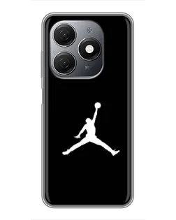 Чехол для TECNO Spark 20 с картинкой «Jordan Silhouette»