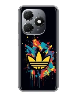 Чехол для TECNO Spark 20 с картинкой «Adidas Splash»