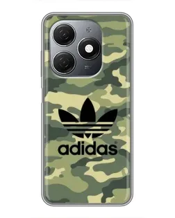 Чехол для TECNO Spark 20 с картинкой «Милитари стиль Adidas»