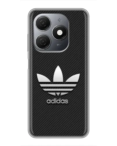 Чехол для TECNO Spark 20 с картинкой «Adidas Карбоновая текстура»
