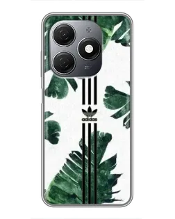 Чехол для TECNO Spark 20 с картинкой «Пальмовые листья адидас»