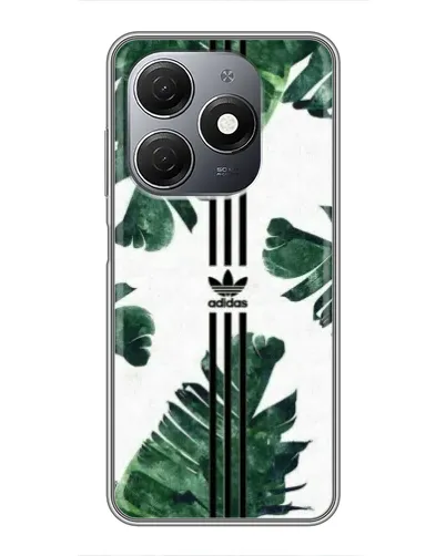 Чехол для TECNO Spark 20 с картинкой «Пальмовые листья адидас»