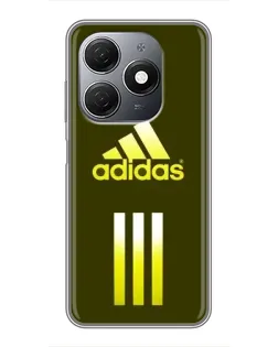 Чехол для TECNO Spark 20 с картинкой «Оливковый градиент Adidas»