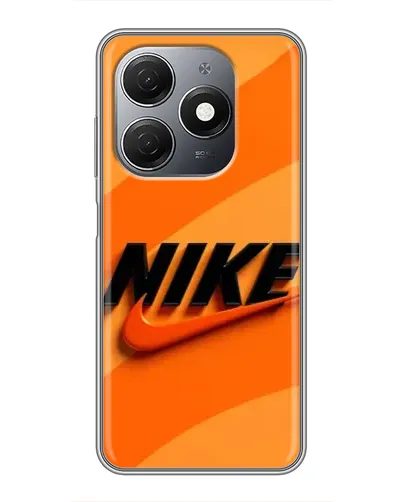 Чехол для TECNO Spark 20 с картинкой «Оранжевый драйв Nike»