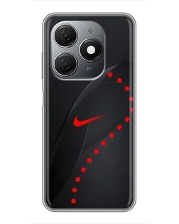 Чехол для TECNO Spark 20 с картинкой «Абстрактный дизайн Nike»
