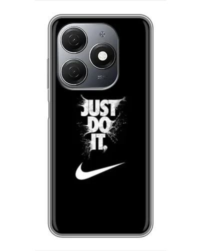 Чехол для TECNO Spark 20 с картинкой «Текстовый принт Nike»