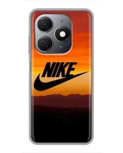 Чехол для TECNO Spark 20 с картинкой «Nike — вечерний горизонт»