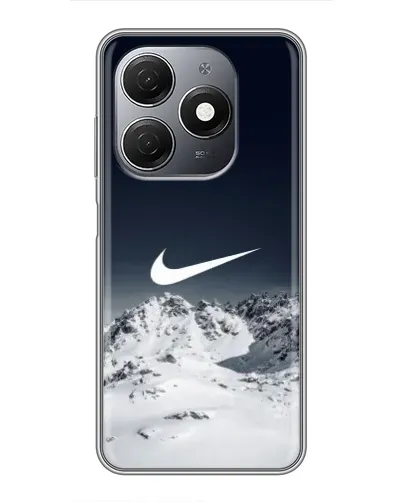 Чехол для TECNO Spark 20 с картинкой «Nike — зимние горы»