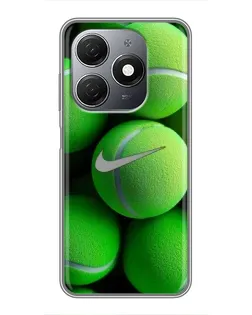 Чехол для TECNO Spark 20 с картинкой «Теннисные мячи Найк»