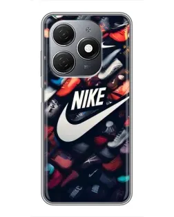 Чехол для TECNO Spark 20 с картинкой «Коллекция кроссовок Nike»