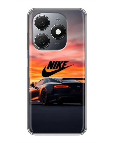 Чехол для TECNO Spark 20 с картинкой «Nike и суперкар»