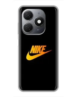 Чохол для TECNO Spark 20 з картинкою «Золотий логотип Nike»