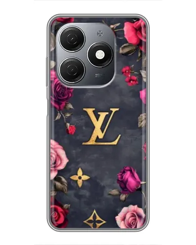 Чехол для TECNO Spark 20 с картинкой «Цветочный Louis Vuitton»