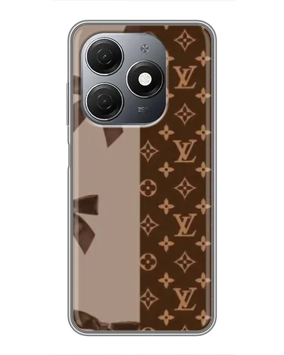 Чехол для TECNO Spark 20 с картинкой «Louis Vuitton — банты»