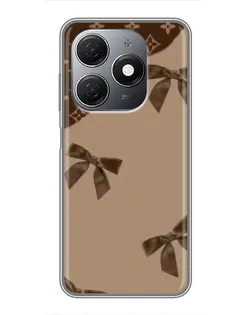 Чехол для TECNO Spark 20 с картинкой «LV — кофейный атлас»